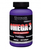 Купить Жирные кислоты Omega 3 Softgels Ultimate Nutrition банка 180 капсул в Санкт-Петербурге