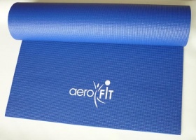 Коврик для йоги синий Aerofit FT-YGM-5.8