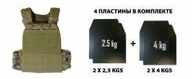 Утяжеленный жилет SWAT 14 кг регулируемый FitTools FT-SWAT-14